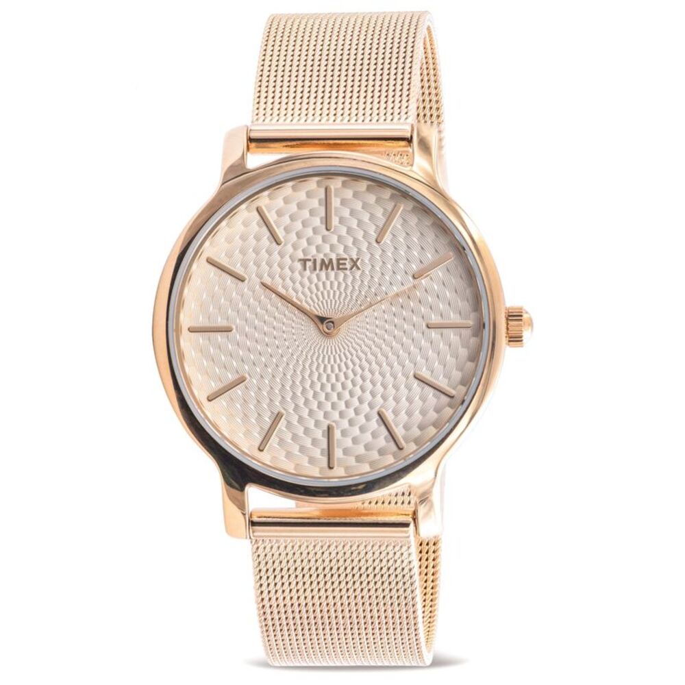 Timex Gold-Tone Mesh Ladies Watch